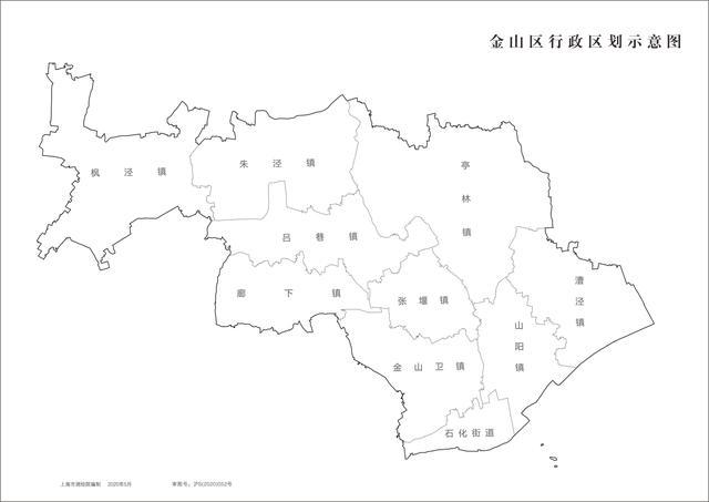 最新上海行政区划图