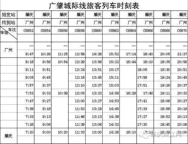 广佛肇轻轨最新时刻表全面解析